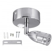 12V LED spot / reading light stainless steel